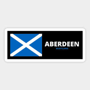 Aberdeen City with Scottish Flag Sticker